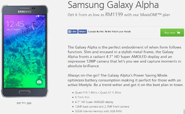 Samsung Galaxy Alpha (S801) photo 5