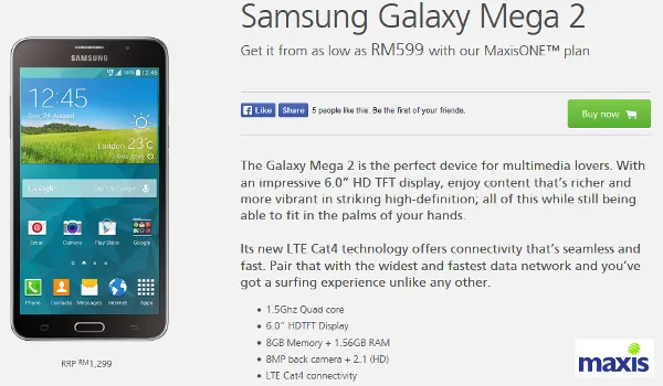 Samsung Galaxy Mega 2 photo 2
