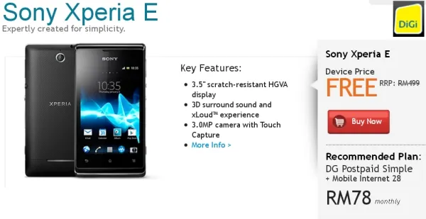 Sony Xperia E photo 3